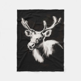 トナカイフリースブランケット フリースブランケット