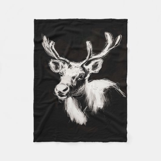トナカイフリースブランケット フリースブランケット (正面)