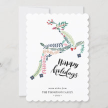 トナカイフローラ | Poinsettia Pine Bough Happy