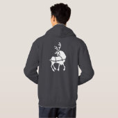 トナカイフード付きスウェットシャツスウェットシャツクリスマスススススウェットシャツ パーカ (裏面フル)