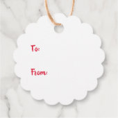 トナカイメッセージカード フェイバータグ (裏面)