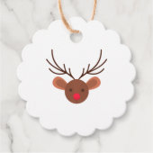 トナカイメッセージカード フェイバータグ (正面)