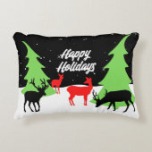 トナカイメリーアクセント枕 アクセントクッション (正面)