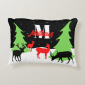 トナカイメリーアクセント枕 アクセントクッション (裏面)