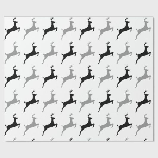 トナカイモダンア ラッピングペーパー (シーム)