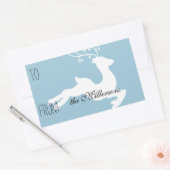 トナカイラベル 長方形シール (封筒)