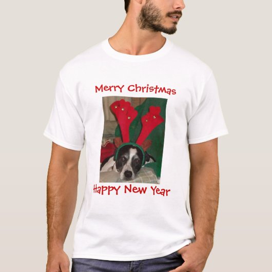 トナカイリオ犬のTシャツ Tシャツ (正面)