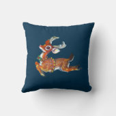 トナカイヴィンテージ芸術枕 クッション (裏面)