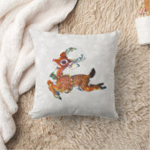 トナカイヴィンテージ芸術枕 クッション (ブランケット)