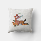 トナカイヴィンテージ芸術枕 クッション (裏面)