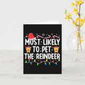 トナカイ一家にペットされる可能性が最も高いマッチングチャ カード (黄色い花)