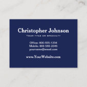 トナカイ与えのうさぎの雪だるまニンジンの鼻 名刺 (裏面)