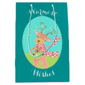 トナカイ人はクリスマス抱き枕 ミディアムペーパーバッグ (正面)