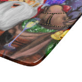 トナカイ付きクリスマスカッティングボードサンタおもしろい カッティングボード (角)