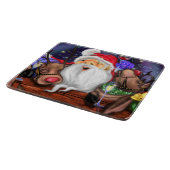 トナカイ付きクリスマスカッティングボードサンタおもしろい カッティングボード (角)