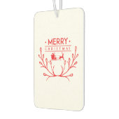 トナカイ付きクリスマスデザイン カーエアーフレッシュナー (左)