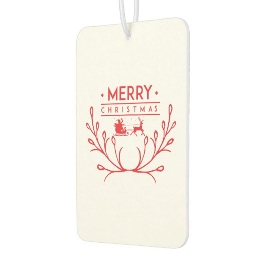 トナカイ付きクリスマスデザイン カーエアーフレッシュナー (左)