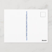 トナカイ付きクリスマスハガキ、冬の景色 ポストカード (裏面)