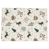 トナカイ付きクリスマス抱き枕 ラージペーパーバッグ (裏面)