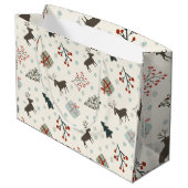 トナカイ付きクリスマス抱き枕 ラージペーパーバッグ (裏面アングル)