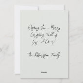 トナカイ付き3D冬シーンクリスマスカード シーズンカード (裏面)