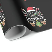 トナカイ分隊の家族のジョークを愛撫する可能性が最も高い ラッピングペーパー (ロールコーナー)