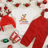 トナカイ初めてのクリスマス ベビーボディスーツ