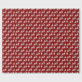 トナカイ包装紙パーソナライズされたギフト紙 ラッピングペーパー (フラット)