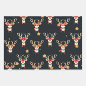 トナカイ包装紙 ラッピングペーパーシート (正面2)