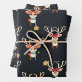 トナカイ包装紙 ラッピングペーパーシート (インサイチュ)