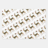 トナカイ包装紙 ラッピングペーパーシート (正面3)