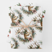 トナカイ包装紙 ラッピングペーパーシート (インサイチュ)