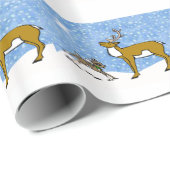 トナカイ包装紙 ラッピングペーパー (ロールコーナー)