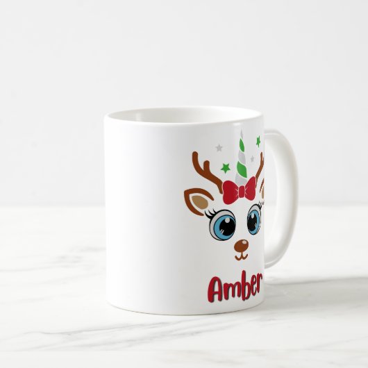 トナカイ名マグ コーヒーマグカップ (正面右)