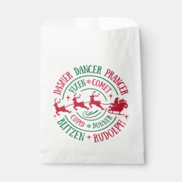 トナカイ名ラウンドワードアート フェイバーバッグ