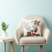 トナカイ困惑おもしろいクリスマスキャラクター クッション (椅子)