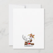 トナカイ困惑おもしろいクリスマスキャラクター シーズンカード (裏面)