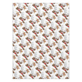 トナカイ困惑おもしろいクリスマスキャラクター テーブルクロス (正面)