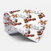 トナカイ困惑おもしろいクリスマスキャラクター ネクタイ (ロール)