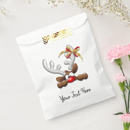 トナカイ困惑おもしろいクリスマスキャラクター フェイバーバッグ (封をした状態)