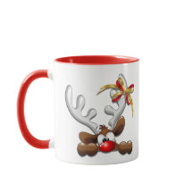 トナカイ困惑おもしろいクリスマスキャラクター
