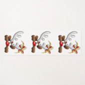 トナカイ困惑おもしろいクリスマスキャラクター ヨガマット (正面(横))