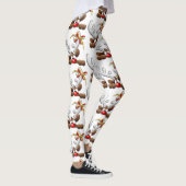 トナカイ困惑おもしろいクリスマスキャラクター レギンス (右)