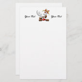 トナカイ困惑おもしろいクリスマスキャラクター 便箋 (正面/裏面)