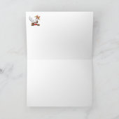 トナカイ困惑おもしろいクリスマスキャラクター 招待状 (内部)