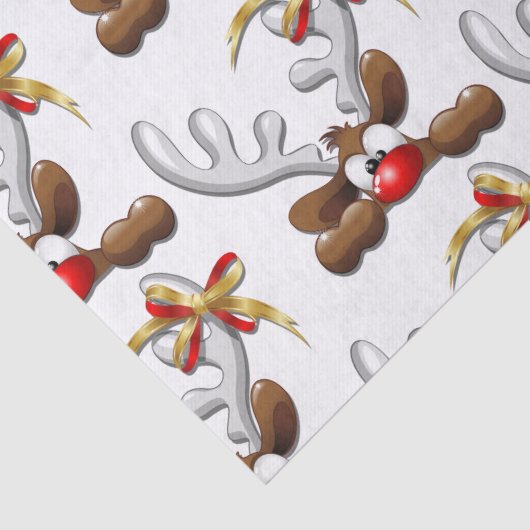 トナカイ困惑おもしろいクリスマスキャラクター 薄葉紙 (詳細)