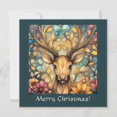 トナカイ威厳のあるカスタマイズ可能 シーズンカード (正面)