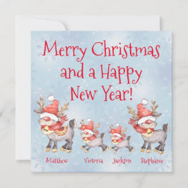 トナカイ家族パーソナライズされたクリスマス