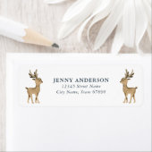 トナカイ差出人住所ラベル ラベル (インサイチュ)