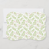 トナカイ性別リビールパーティの招待状 招待状 (裏面)